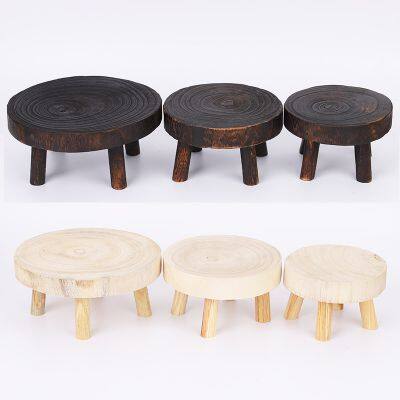 Paulownia Solid Wood Stool photo-4