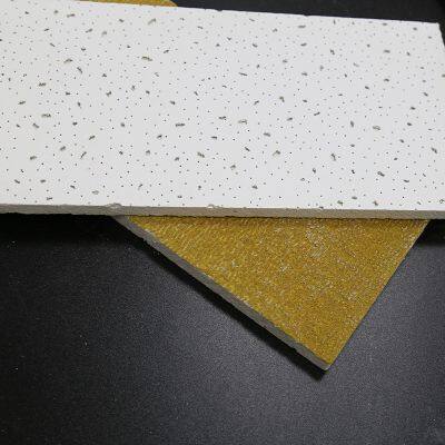 Acoustic Mineral Fiber Ceiling Tile 595x595x15mm Microlook Edge Pin Hole Design for Indian Market