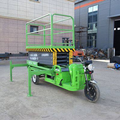 Hydraulic Lift Platform Elevating Work Platform Mobile Tricycle Electric Scissor Lift photo-2