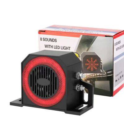 Heavy Duty Truck & Car Reverse Alarm Beeper 102 112 High DB Reverse Horn Turn Warning Beep With Warning Light photo-5