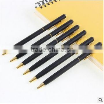 Small custom quality metal pen black gold pens Gel pens advertising customized