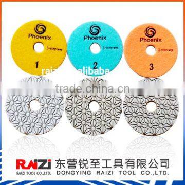 White Diamond 3 Step Polishing Pads