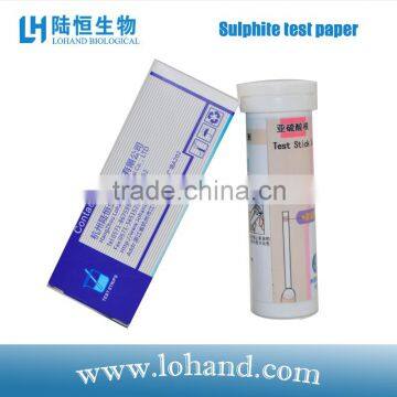 high sensitivity sulphite test strips