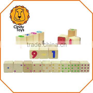 Wooden Rubber Stamps Maths 24 Pcs for Kids photo-2