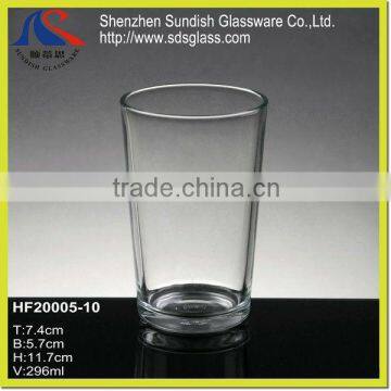 10oz Machine Pressed glass cup HF20005-10