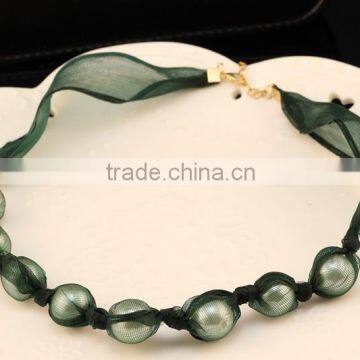 High Quality Popular Beautiful The Bride Jewelry Korea Pearl Wedding Romantic Sweet Jewelry Lace Necklace photo-2