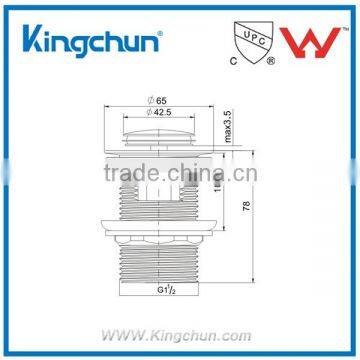 Australia Standards Watermark Basin Waste Accessories Click Clack Pop up Chrome Plated(K280) photo-2