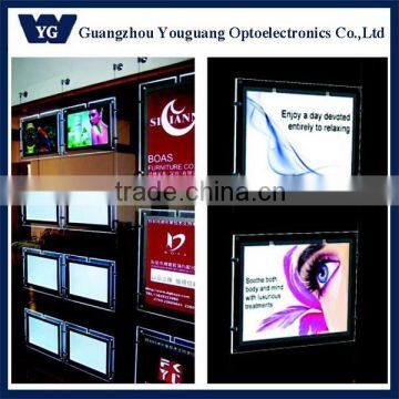 Acrylic Super Slim Crystal Led Light Box,slim Plexiglass Picture Frame, photo-2