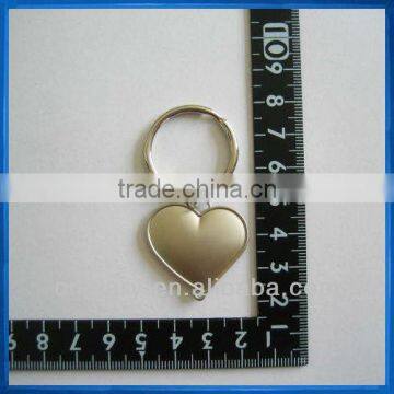 Heart shaped metal keychain