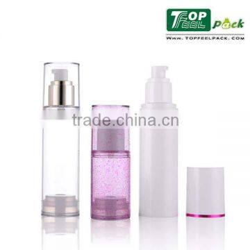 Round Plastic Airless Lotion Bottle With Pump 50ml/100ml