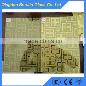 5mm Royal Golden Patterned Mirror Sheet photo-5