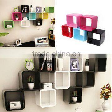 MDF Wood Square Wall Cube Shelf 30x30x20cm