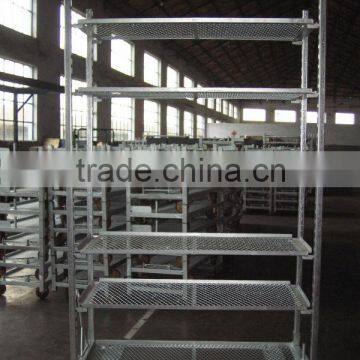 Flower Cart With Mesh Shelves