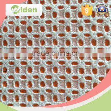 Firm and nice packing grid pattern hollow out chemical lace fabric