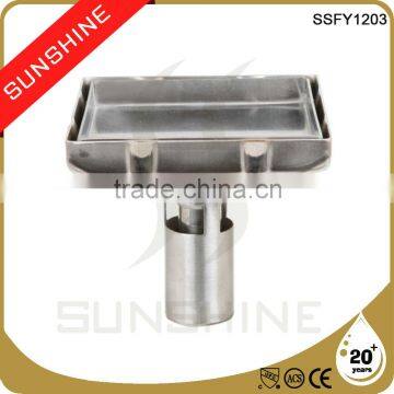 SSFY1203 Bathroom and toilet square stainless steel floor drain in concrete