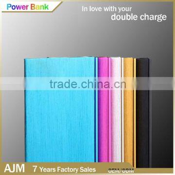 High capacity power bank Aluminium Alloy book shape power bank for Android phones and other smarphone