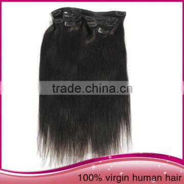 2015 Cheap Clip In Hightight Hair Extension India Virgin Human Hair Extension