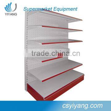 high quality Single side metal shelving units gondola supermarket steel shelves