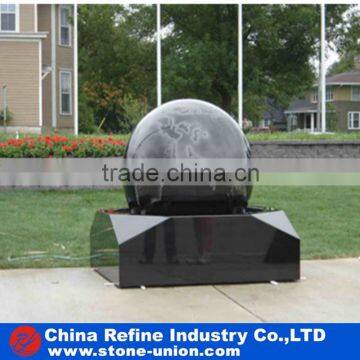 Black Rolling Ball Water Fountain