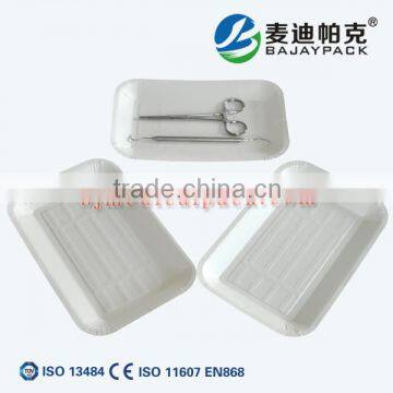 Dispoable sterilization paper plate with medical PE coated paper