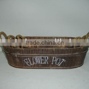 cheap antique wooden planter