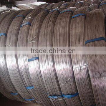 Hot sale Hot-dipped galvanized steel wire , flat wire ,2.4/3.0 galvanized flat steel wire