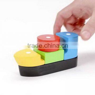 Hot Sale Wooden Boat Toy OEM Boat Magnetic Kit Intelligence Block Boat Toys EZ5119 photo-4
