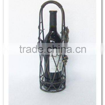 LC-86853 Wrought Metal Iron Single Bottle Wine Rack