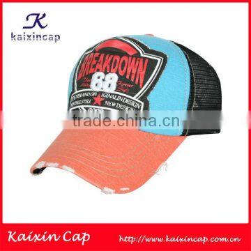 plastic adjustable strap design 5 panel baseball caps