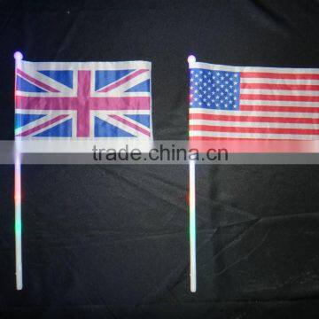 Flashing national flag