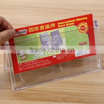 Office Gear V Shape Transprent Acrylic Stand-up Sign Holder photo-2