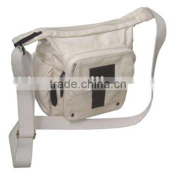 white canvas man&woman sports messenger bag