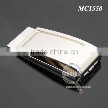 Promotional Metal Folding Square Shaped Blank Metal Spring Zinc Alloy Casting Money Clip photo-6