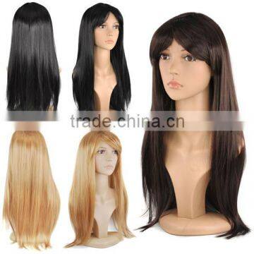 Womens Full Long Fancy Dress Wigs Straight Cosplay Costume Ladies Wig Party W013