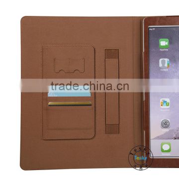 wholesale for ipad pro cover , for ipad pro hand strap leather card holder case