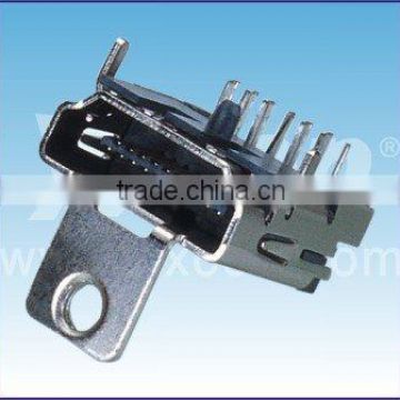 China supplier Guangdong factory 19pin with locating pegs HDMI connector