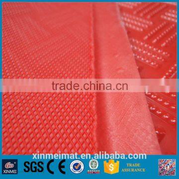 Anti-slip pvc door mat red 50x70cm sheet pieces