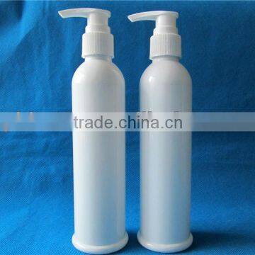 wholesale empty 200ml pet white lotion pump bottle plastic hand pump sprayer