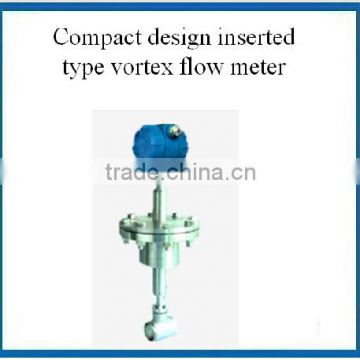 Compact design inserted type Vortex flowmeter with digital display