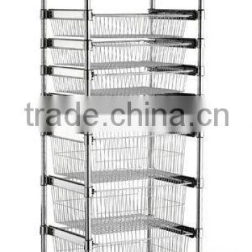 Sliding Basket Trolley (Single Bay)