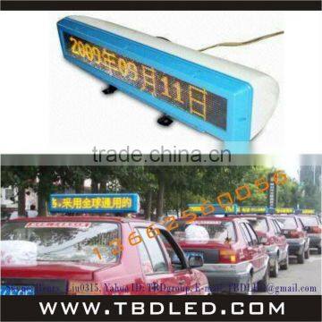 led taxi top outdoor display sign car message screen bus display board