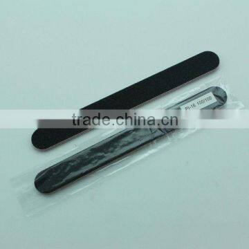 Nail File Buffing Curve 80/180 Grit Sandpaper Black