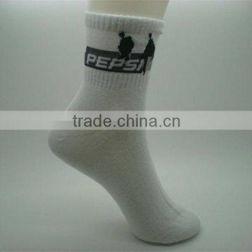 Boxi-High quality men's 100%cotton letter of sports socks