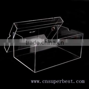 Popular customized clear acrylic shoe box