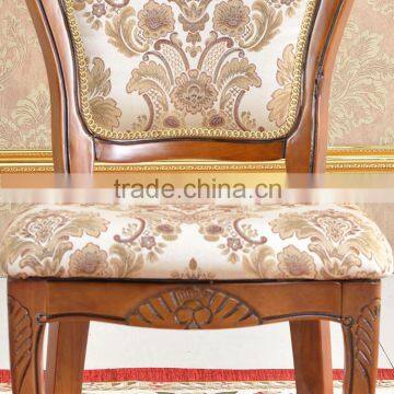 No Folded Wood Chair Baroque Wooden Dining Room Chair photo-5