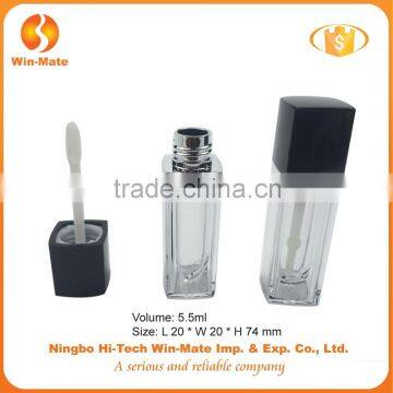 clear 2015 square 5.4ml 7.4*2*2cm factory supply new style lip gloss tube