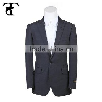 factory wholesale black fashion french suit for men