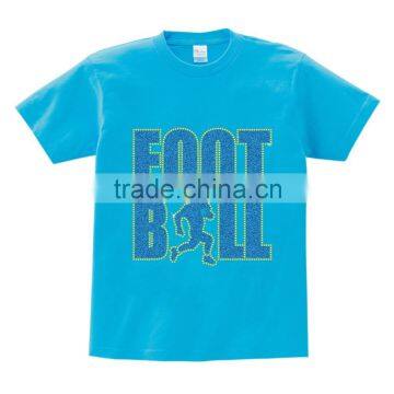 Hotfix Iron on Glitter Motif Football Lover Men Tshirt photo-6