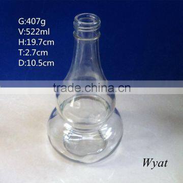 520ml 18oz gourd design glass wine bottles SLBd137