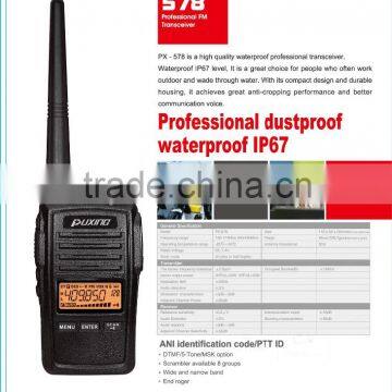 True IP67 Walkie Talkie FM UHF/VHF 5W Durable Housing Anti Dropping photo-3